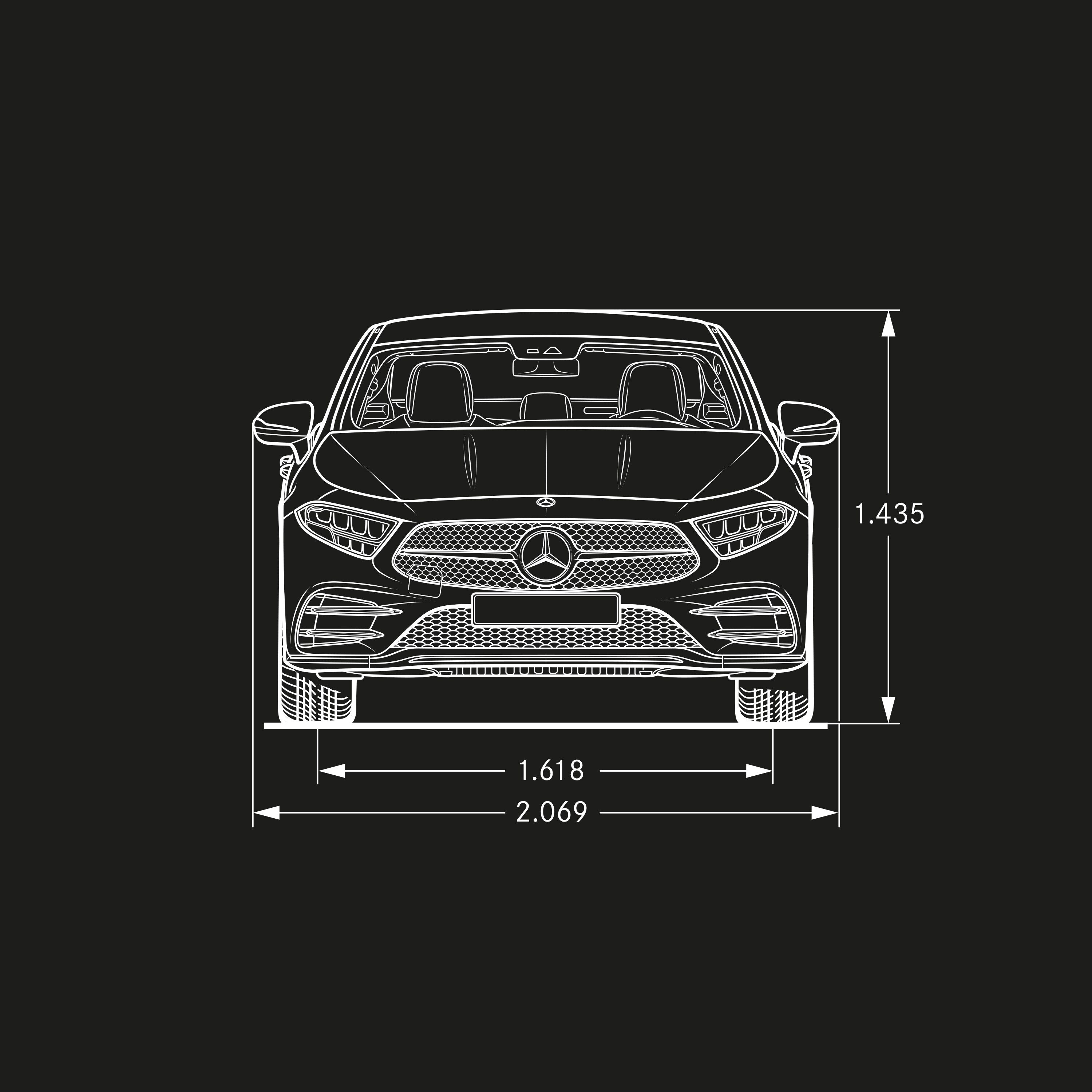CLS Coupé | Mercedes-Benz Breites des CLS